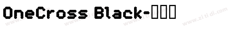 OneCross Black字体转换